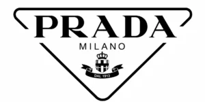 Prada logo for authentic men's footwear at Vunasco Styles Nigeria