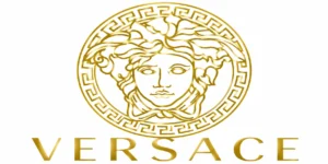 Versace logo for authentic men's footwear at Vunasco Styles Nigeria